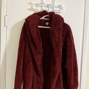 Maroon Teddybear Jacket